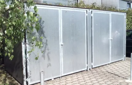 Müllhaus Haus zur Aufnahme von Mülltonnen
